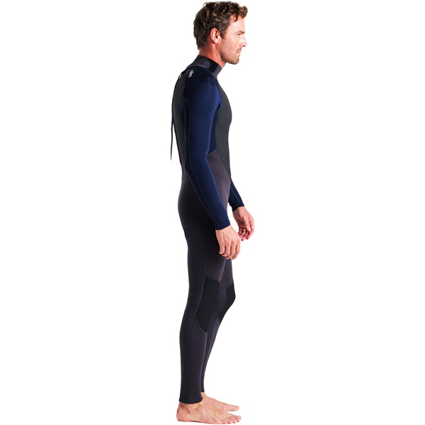 2026 C-Skins Hommes Element 3/2mm Back Zip Combinaison Néoprène C-EL32STM - Anthracite / Slate / Lime